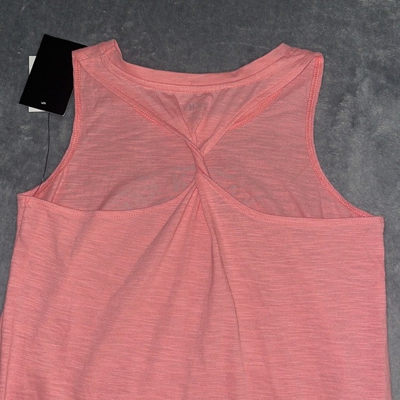 DKNY Donna Karen - girls twist back tank Size 12 -Silver iridescent print. - Picture 9 of 11